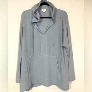 Pure Jill Women’s Sky Blue Light Hoodie size Medium